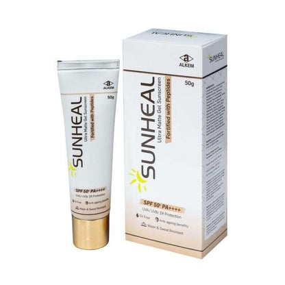 Sunheal SPF 50+ PA++++ UVA/UVB Ultra Matte Gel Sunscreen, 50gm