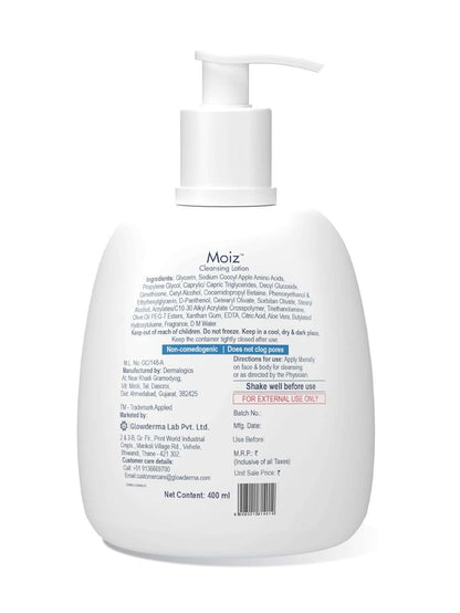 Moiz Cleansing Lotion, 400ml