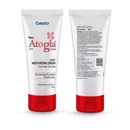 New Atogla Baby Moisturizing Cream Tube, 100g (Pack of 2)