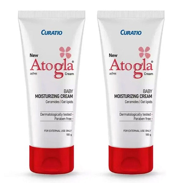 New Atogla Baby Moisturizing Cream Tube, 100g (Pack of 2)