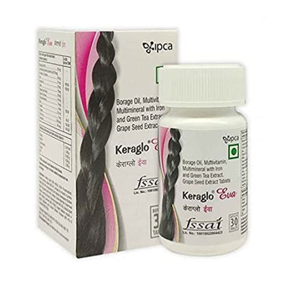 Keraglo Eva Bottle Of 30 Tablets For Woman (New Pack)