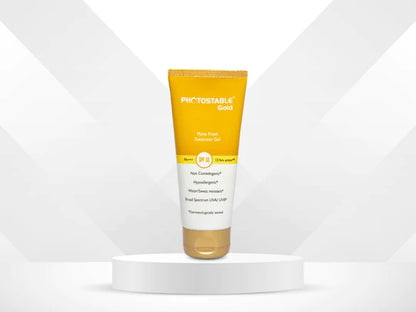 Photostable Gold Matte Finish Sunscreen Gel SPF 55