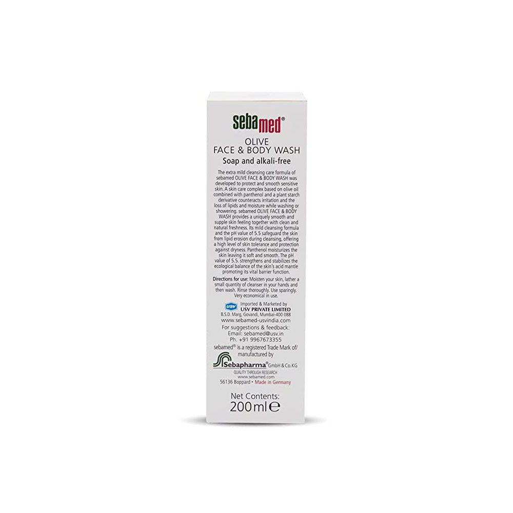 Sebamed Olive face &amp; body wash, 200ml