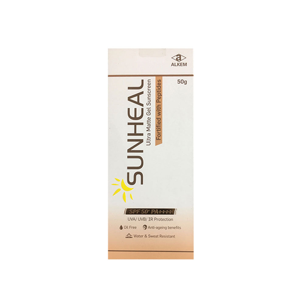 Sunheal SPF 50+ PA++++ UVA/UVB Ultra Matte Gel Sunscreen, 50gm