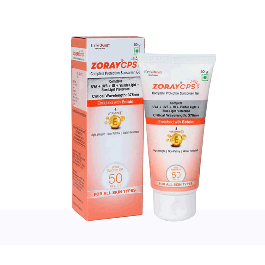 Zoray CPS Sunscreen Gel SPF 50 PA+++,  60ml