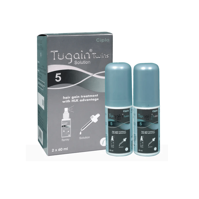 Tugain Twins 5 Solution (60ml Each)