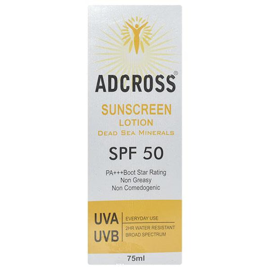 Adcross SPF 50 Sunscreen Lotion, 75ml