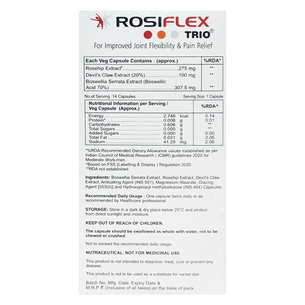 Rosiflex Trio Capsule 14'S