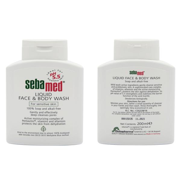 Sebamed Liquid Face &amp; Body Wash, 200ml