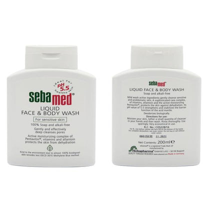 Sebamed Olive face &amp; body wash, 200ml