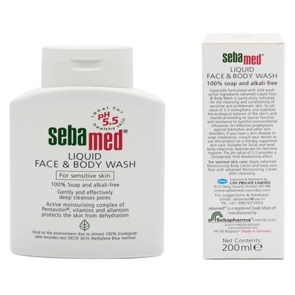 Sebamed Olive face &amp; body wash, 200ml